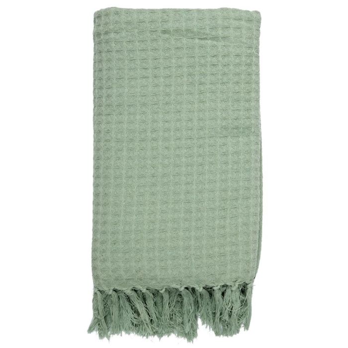 Home Deco Factory Manta Gofrada Verde Agua 130x160 cm 100% Algodón 4