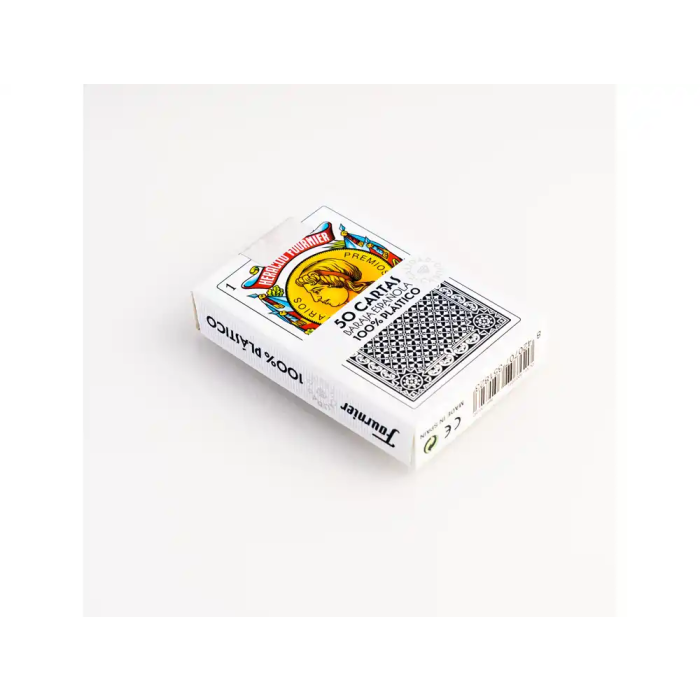 Baraja Fournier Española 100% Plástico 50 Cartas, Color Reverso Azul, Estuche Cartón 5 Baraja Fournier Española 100% Plástico 50 Cartas, Color Reverso Azul, Estuche Cartón 5