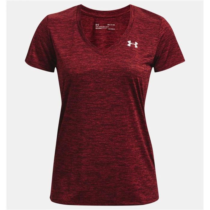 Camiseta de Manga Corta Mujer Under Armour Rojo Oscuro 2