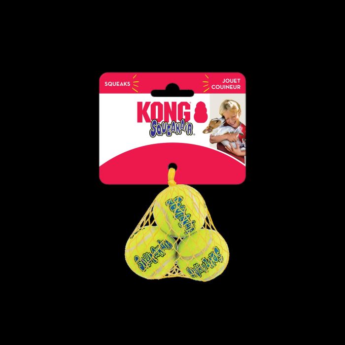 Kong Air Dog Squeaker Tennis Balls XSmall Malla 3 Unidades Ast5E