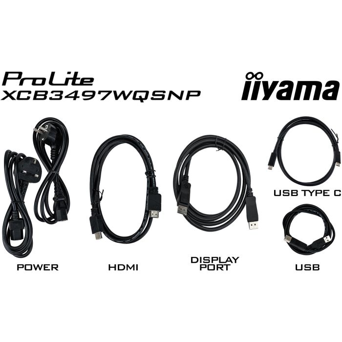 Iiyama Monitor Curvo 34" XCB3497WQSNP-B1, UltraWide Quad HD (3440x1440), VA, 1500R, 120Hz, 95W USB-C PD 6 Iiyama Monitor Curvo 34" XCB3497WQSNP-B1, UltraWide Quad HD (3440x1440), VA, 1500R, 120Hz, 95W USB-C PD 6