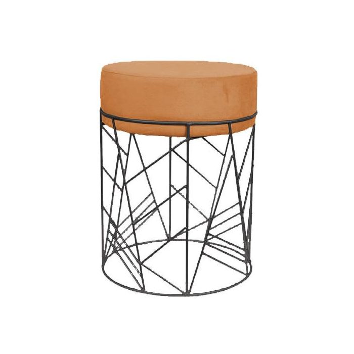 Reposapies Urban DKD Home Decor Terracota Negro 33 x 42 x 33 cm