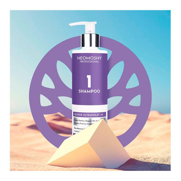 Neomoshÿ Ω9 Shampoo Matizador Violeta para Cabello Rubio - 300 ml
