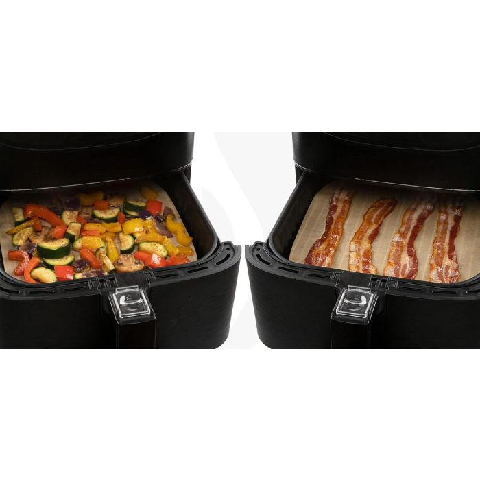 Algon Set Papel Airfryer Cuadrado 20 cm - 40 Unidades (24 Unidades) 4