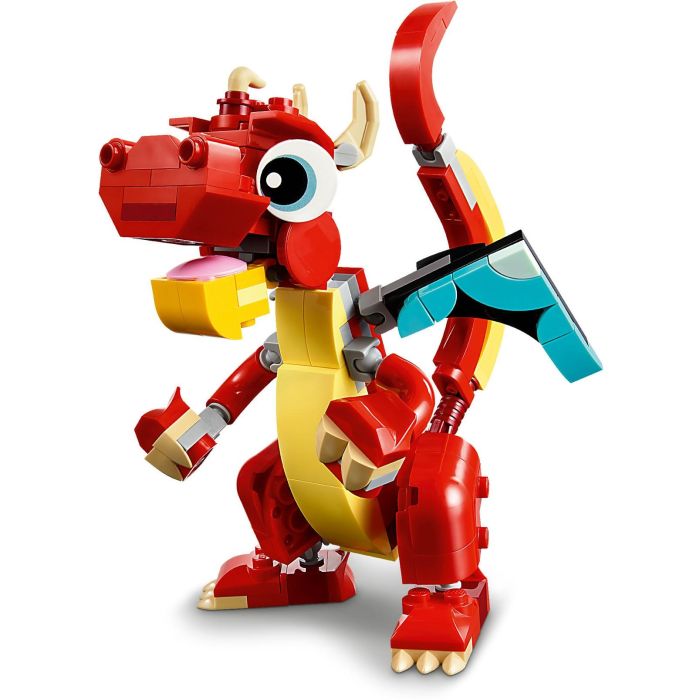 LEGO 31145 Creator Juguete Dragón Rojo 3 en 1 con 3 minifiguras de animales: Dragón, Pez y Fénix 2