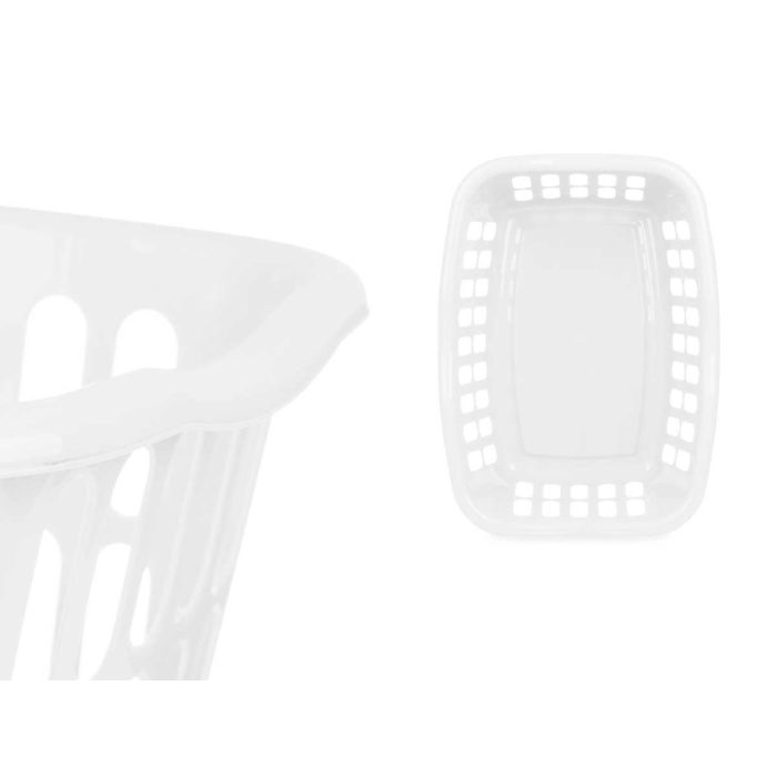Cesto Rectangular 58X42Cm Calado Blanco Kipit (12 Unidades) 3 Cesto Rectangular 58X42Cm Calado Blanco Kipit (12 Unidades) 3