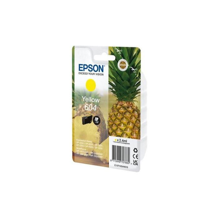 EPSON Cartucho Amarillo 604 XP-2200, WF-2910DWF Piña 1 EPSON Cartucho Amarillo 604 XP-2200, WF-2910DWF Piña 1