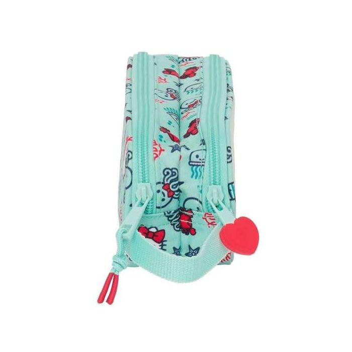 Portatodo Doble Hello Kitty Sea lovers Turquesa 21 x 8 x 6 cm 2 Portatodo Doble Hello Kitty Sea lovers Turquesa 21 x 8 x 6 cm 2