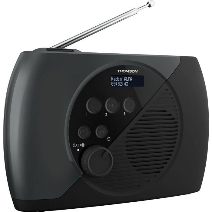 Thomson AAAYF54173 Radio DAB/FM Digital Portátil Gris y Negro con Sintonizador PLL y Pantalla LCD 1 Thomson AAAYF54173 Radio DAB/FM Digital Portátil Gris y Negro con Sintonizador PLL y Pantalla LCD 1