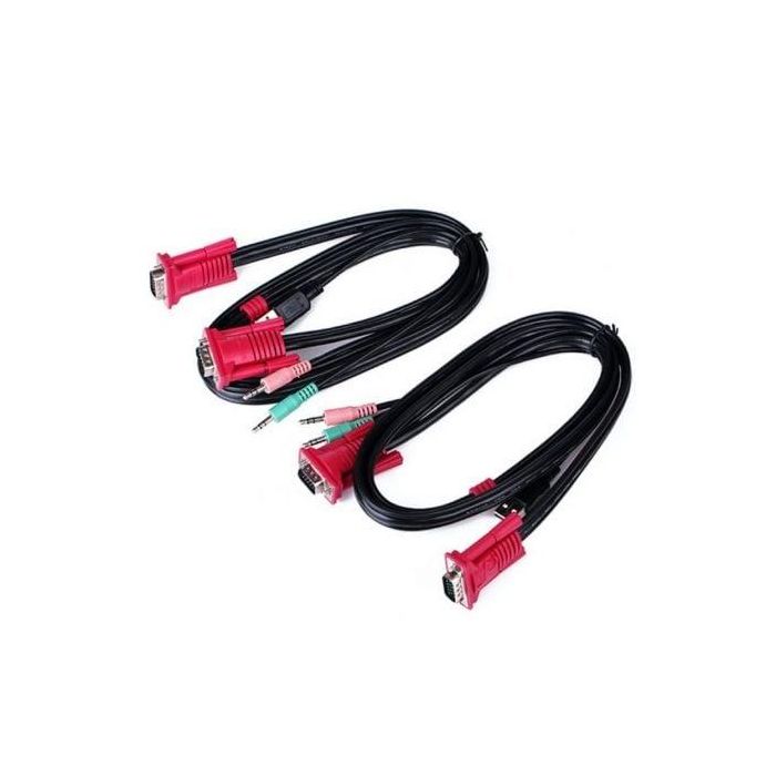 AISENS - CONMUTADOR KVM VGA USB 1U-2PC+CABLE, NEGRO 1 AISENS - CONMUTADOR KVM VGA USB 1U-2PC+CABLE, NEGRO 1