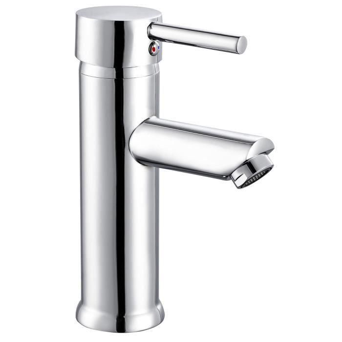 Edouard Rousseau Grifo mezclador de lavabo Dover Cromado, Cartucho Cerámico Ø 40mm, Ahorro de Agua Eco-Stop, Cuerpo de Latón, 5 Años Garantía Edouard Rousseau Grifo mezclador de lavabo Dover Cromado, Cartucho Cerámico Ø 40mm, Ahorro de Agua Eco-Stop, Cuerpo de Latón, 5 Años Garantía