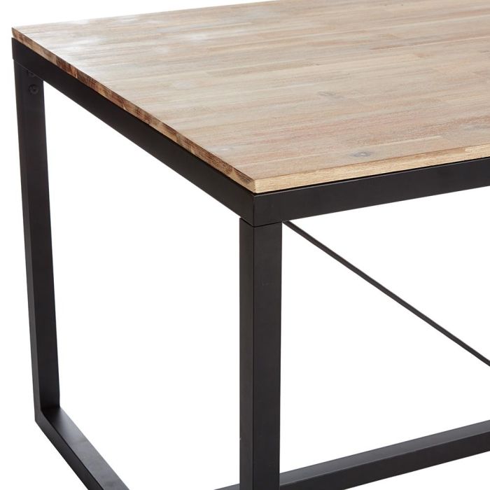 Mesa de comedor madera natural acacia modelo edena 180x90x75cm 2