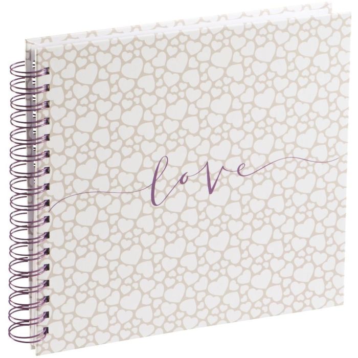 Hama Romance Spiral-Album 28x24 40 weie Seiten Hochzeit 3832