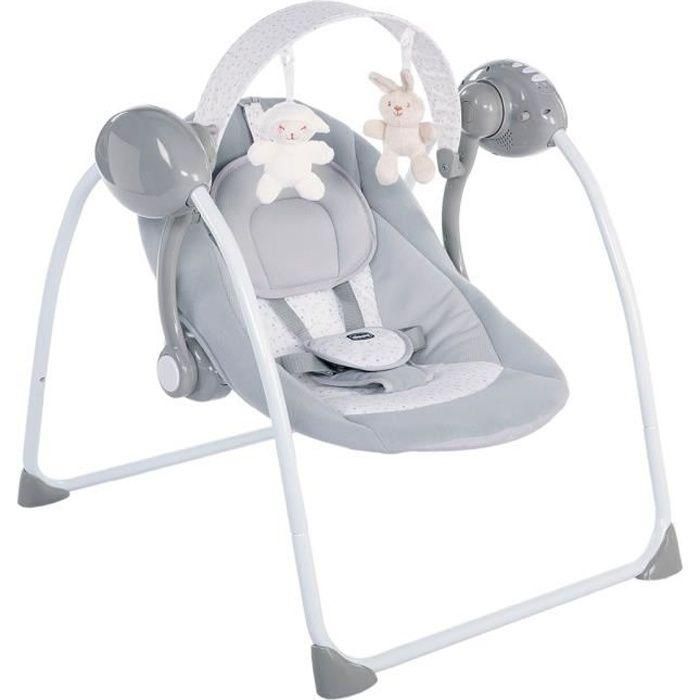 Chicco Columpio Balancín Automático Relax & Play para Bebé - 5 Velocidades, Música, Barra de Juegos, Respaldo Reclinable, Plegable Gris 0 Chicco Columpio Balancín Automático Relax & Play para Bebé - 5 Velocidades, Música, Barra de Juegos, Respaldo Reclinable, Plegable Gris 0