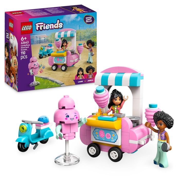 Puesto De Algodón De Azúcar Y Moto 42643 Lego Friends