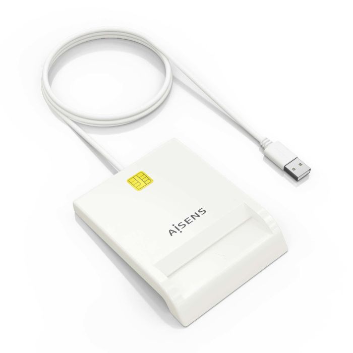 Aisens ASCR-SN07-W Lector de DNIe y Tarjetas Inteligentes USB 2.0 para PC y Mac. Compatible DNI y FIPS. Blanco. Aisens ASCR-SN07-W Lector de DNIe y Tarjetas Inteligentes USB 2.0 para PC y Mac. Compatible DNI y FIPS. Blanco.