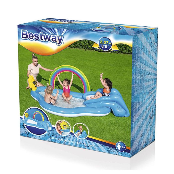 Bestway Piscina Hinchable Parque de Juegos Arcoiris 257x145x91 cm +2 Años Jardin 53092 19 Bestway Piscina Hinchable Parque de Juegos Arcoiris 257x145x91 cm +2 Años Jardin 53092 19
