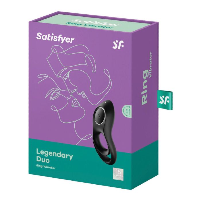 Anillo Vibrador Satisfyer Legendary Duo Negro 1 Anillo Vibrador Satisfyer Legendary Duo Negro 1