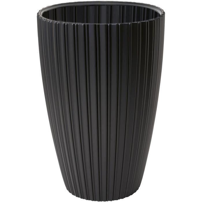 Maceta - Garden ID - Fancy - 40 x 58 cm - Para jardín, balcones o interiores - Color negro Maceta - Garden ID - Fancy - 40 x 58 cm - Para jardín, balcones o interiores - Color negro