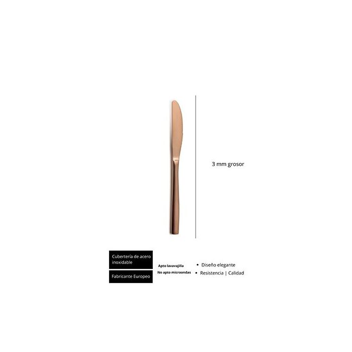 Sinxelo Satin Cobr Cuchillo Postre 200Mm (12 Unidades) 1 Sinxelo Satin Cobr Cuchillo Postre 200Mm (12 Unidades) 1