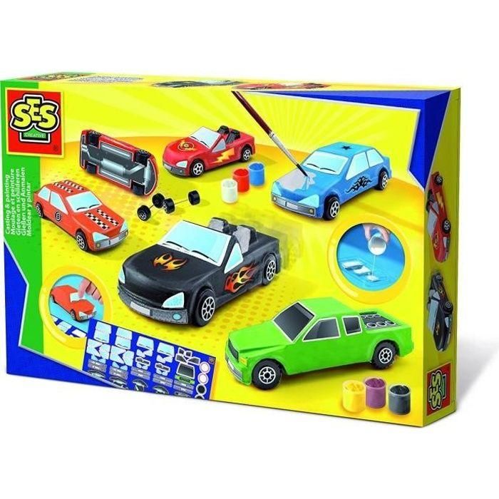 Ses Creative Kit para Moldear y Pintar Coches de Yeso que Ruedan - Incluye Moldes, Ruedas, Pinturas y Pegatinas 0 Ses Creative Kit para Moldear y Pintar Coches de Yeso que Ruedan - Incluye Moldes, Ruedas, Pinturas y Pegatinas 0