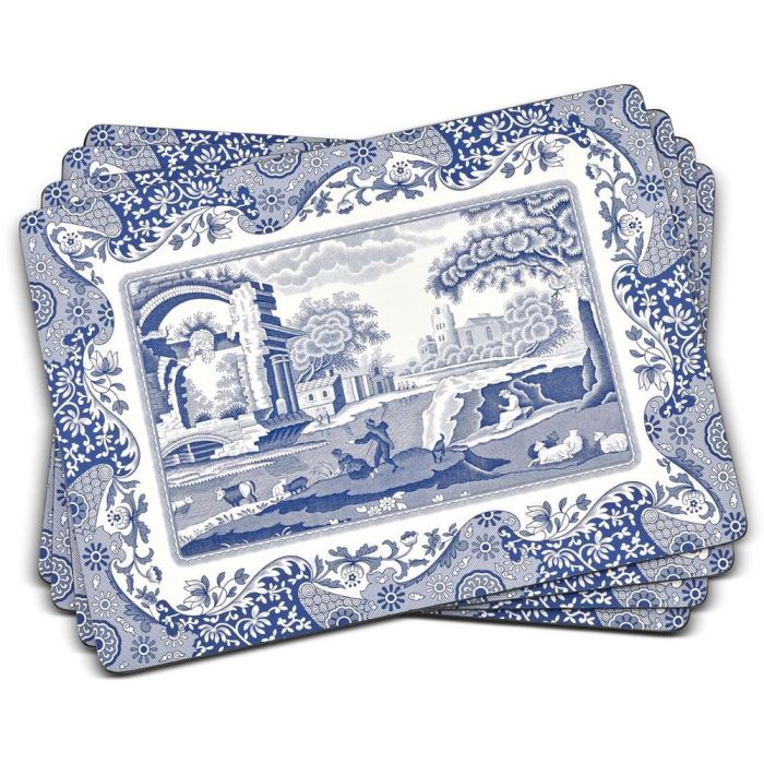 Spode Blue Italian Set de 4 Individuales de Corcho 40,1x29 cm 3