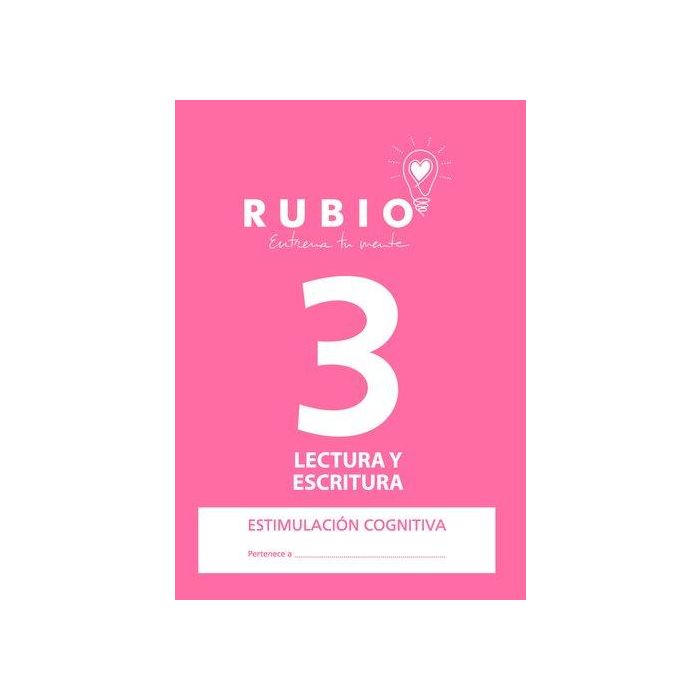 Cuaderno Rubio A4 Estimulacion Cognitiva Lectura Nº 3 (Deterioro Cognitivo Moderado-Grave) (Set de 5)