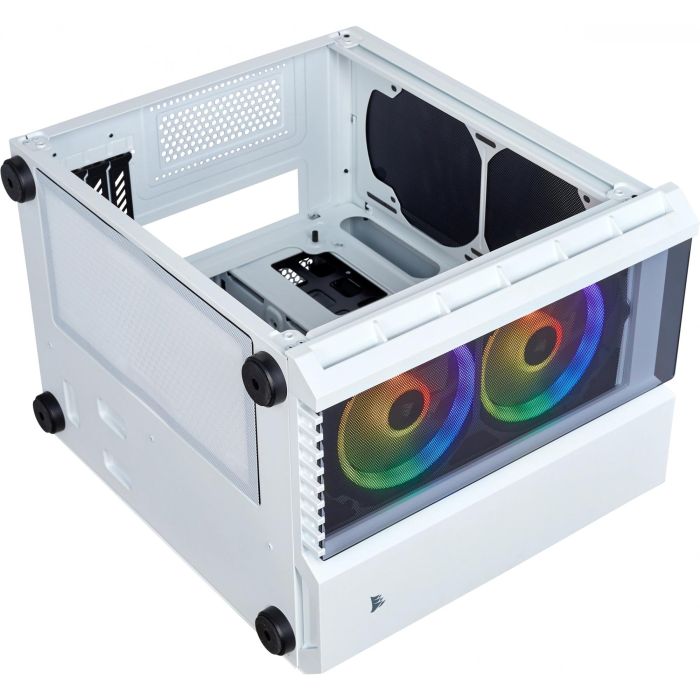 Corsair Torre PC Crystal Series 280X RGB con Ventana de Cristal Templado Blanca 3