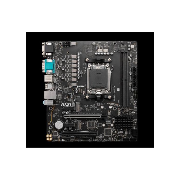 Placa MSI Pro A620M-C Ex,Amd,Am5,A620,2Ddr5,128Gb,Vga+Dvi+Hdmi+Dp,Gblan,4Sata6.0+2Xm.2,4Usb3.2+1Usb3.2 Type-C,Matx 3 Placa MSI Pro A620M-C Ex,Amd,Am5,A620,2Ddr5,128Gb,Vga+Dvi+Hdmi+Dp,Gblan,4Sata6.0+2Xm.2,4Usb3.2+1Usb3.2 Type-C,Matx 3