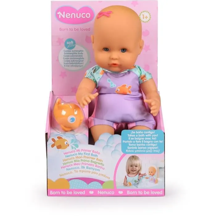 Nenuco Muñeca bebé y su pez Mi primer baño NFN88 35 cm A partir de 10 meses 4 Nenuco Muñeca bebé y su pez Mi primer baño NFN88 35 cm A partir de 10 meses 4