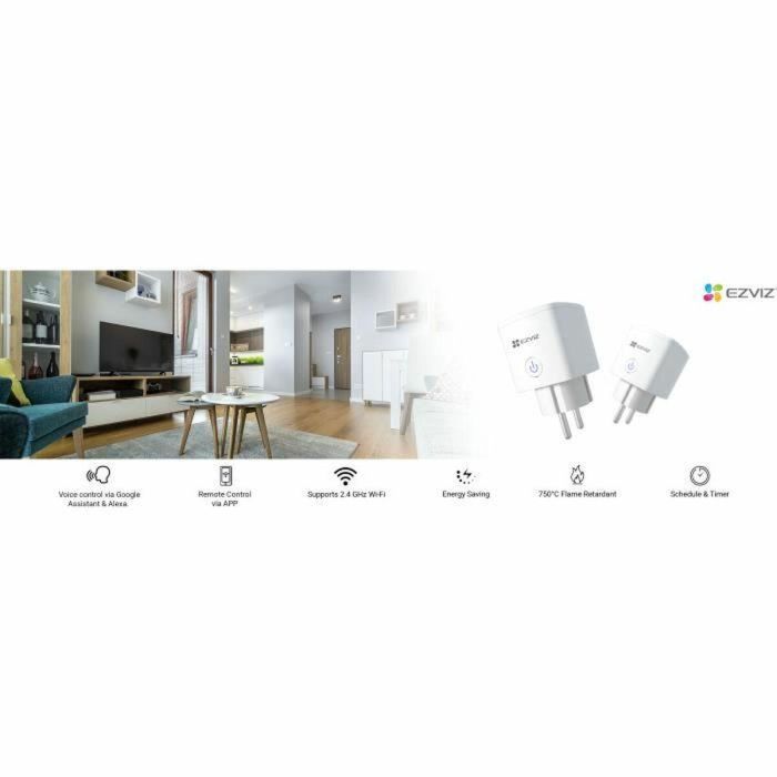 Enchufe Inteligente Ezviz CS-HAL-LB1-LWAW Wi-Fi 220 V 220-240 V 22