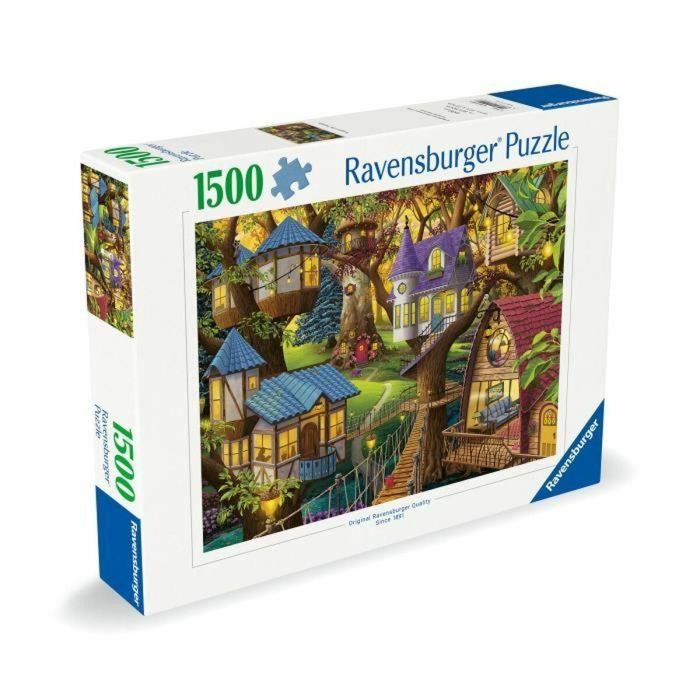 Ravensburger RAV1747456936962 Rompecabezas de 1500 piezas: Crepúsculo en las copas de los árboles 1