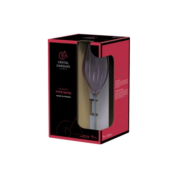 Caja 4 Copas Flauta Cristalín Swirly Spring Cristal d'Arques 21 cL 4 Caja 4 Copas Flauta Cristalín Swirly Spring Cristal d'Arques 21 cL 4