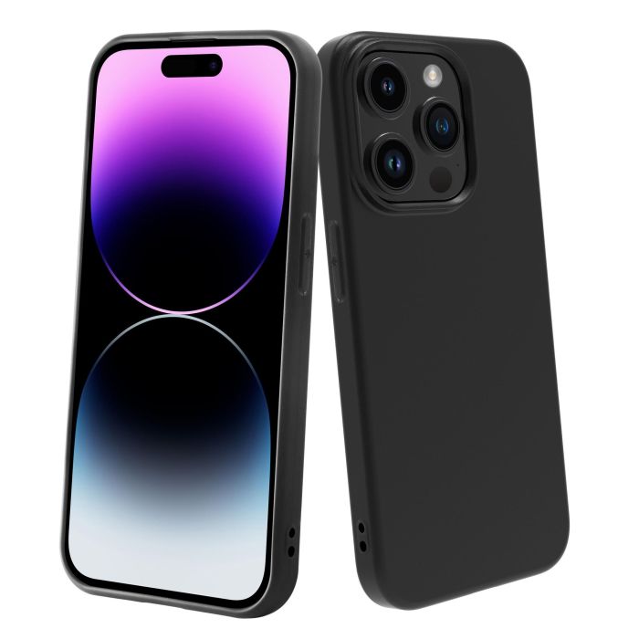 muvit for change funda compatible con Apple iPhone 15 Pro negra