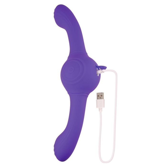 Consolador de Doble Penetración Evolved Our Gyro Vibe Morado 3 Consolador de Doble Penetración Evolved Our Gyro Vibe Morado 3