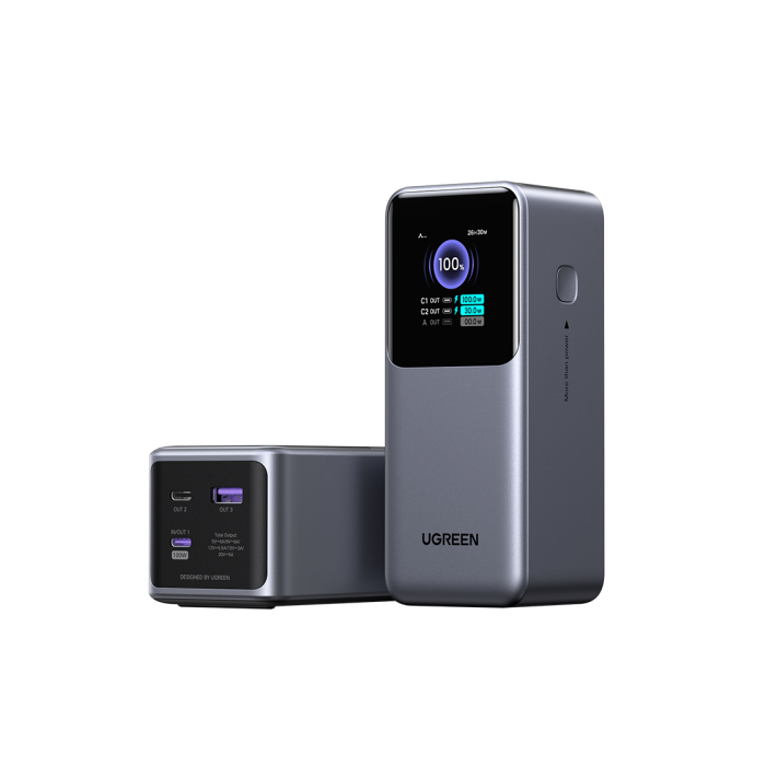 Ugreen 20000Mah 130W Fast Charging Powerbank Litio Gris 2 Ugreen 20000Mah 130W Fast Charging Powerbank Litio Gris 2
