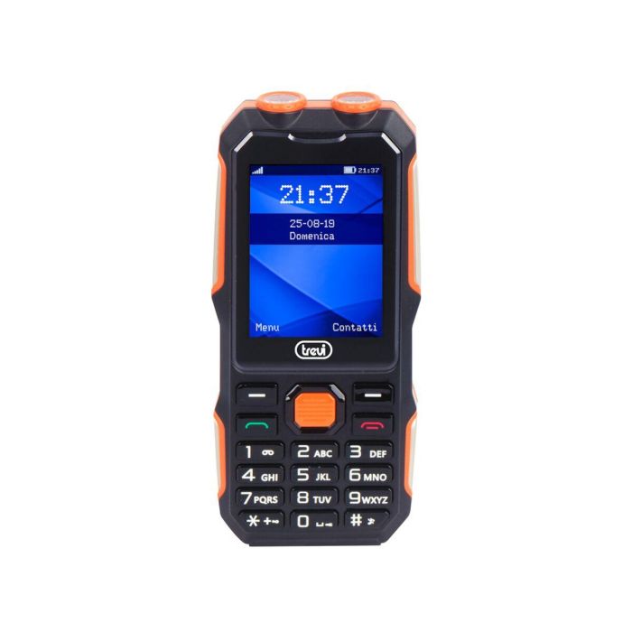 Trevi Forte 70 Teléfono Móvil Básico Resistente a Golpes 2G 2.4" Negro Naranja Trevi Forte 70 Teléfono Móvil Básico Resistente a Golpes 2G 2.4" Negro Naranja