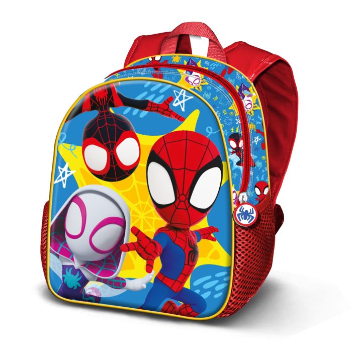 Mochila 3D Elite Amazing Marvel Spiderman Rojo