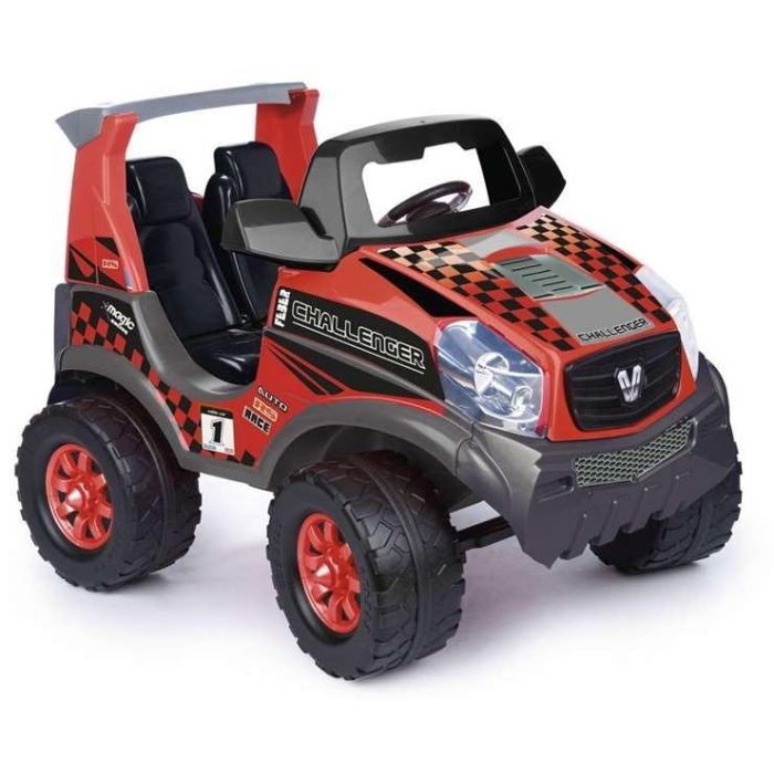 Feber Coche Eléctrico Challenger 12V | Vehículo Infantil para Niños 3 a 7 Años | Batería Incluida | Dimensiones 113x82x82 cm