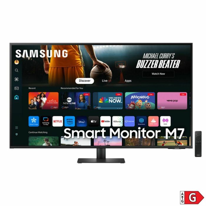 Smart Monitor Samsung M7 S43DM702UU 43"/ 4K/ Multimedia/ Smart TV/ Negro 5 Smart Monitor Samsung M7 S43DM702UU 43"/ 4K/ Multimedia/ Smart TV/ Negro 5