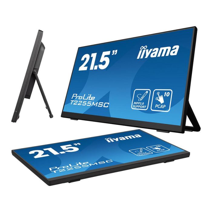iiyama ProLite T2255MSC-B1 Monitor Táctil 21.5" Full HD IPS 1920x1080 60Hz 5ms HDMI DisplayPort Altavoces USB Negro