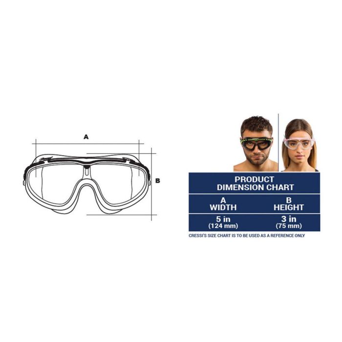 Gafas de Natación para Adultos Cressi-Sub Skylight Negro Adultos 3