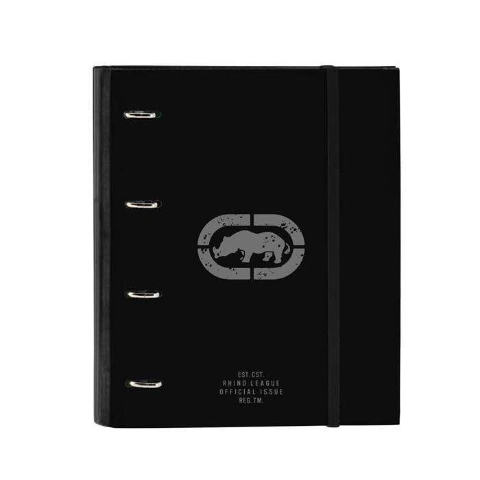 Carpeta de anillas Eckō Unltd. Rhino Negro Gris 27 x 32 x 3.5 cm Carpeta de anillas Eckō Unltd. Rhino Negro Gris 27 x 32 x 3.5 cm
