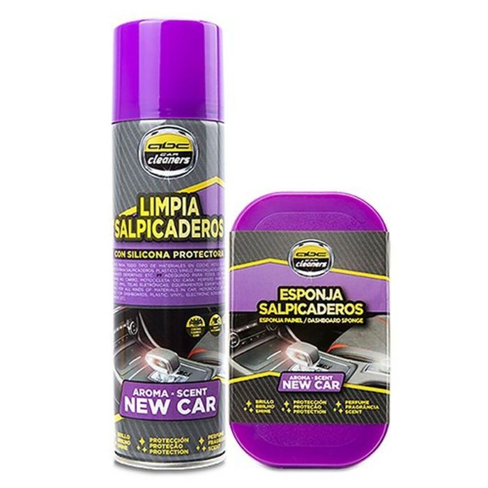 Abc Cleaners ZABC12202 Pack Dúo Limpieza Interior Coche: Esponja y Limpiasalpicadero Aroma Coche Nuevo 0 Abc Cleaners ZABC12202 Pack Dúo Limpieza Interior Coche: Esponja y Limpiasalpicadero Aroma Coche Nuevo 0