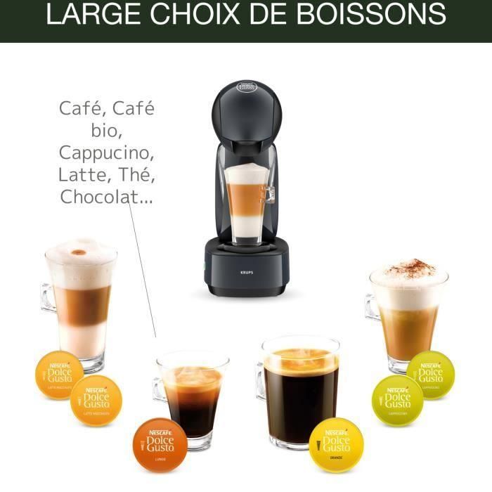 Krups Nescafé Dolce Gusto Infinissima yy5056fd negro + 6 cajas de café orgánico, oferta de antigaspillage 1