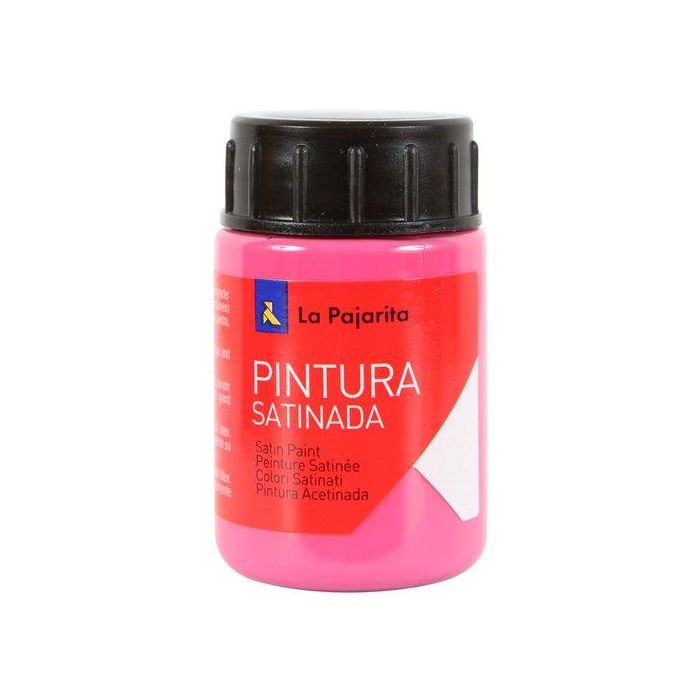 La Pajarita Témpera Escolar Satinada Magenta 35 mL - L-24, Ideal para Manualidades y Proyectos Infantiles