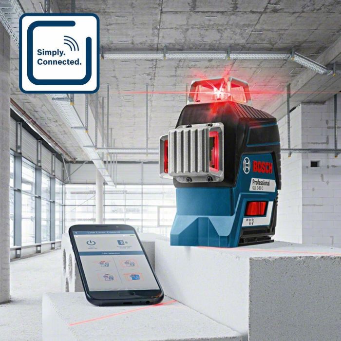 Bosch Professional GLL 3-80 C Nivel láser de línea 3x360° alcance 30-120m IP54 Bluetooth (versión con batería) 5 Bosch Professional GLL 3-80 C Nivel láser de línea 3x360° alcance 30-120m IP54 Bluetooth (versión con batería) 5