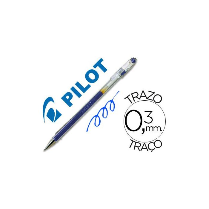 Boligrafo Pilot G-1 Azul Tinta Gel 12 unidades