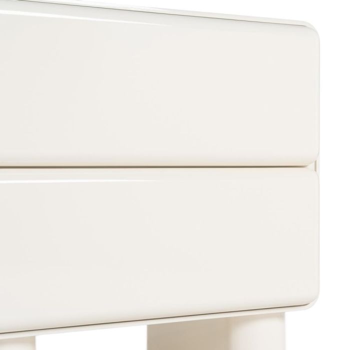 Mesita Lacado Crema Dm Dormitorio 56,50 X 42,50 X 56,50 cm