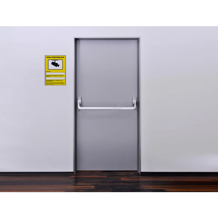 Archivo 2000 Señal "Cámaras De Vigilancia En Grabación Las 24 Horas" 210x297 Pvc Amarillo 3